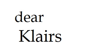 Dear, Klairs