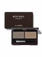 The SAEM Тени для бровей «Серо-коричневый» Eco Soul Eyebrow Kit 02 Gray Brown, 5г