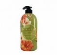 Jigott Парфюмированный гель для душа с экстрактом гибискуса Hibiscus Perfume Body Wash, 750 мл